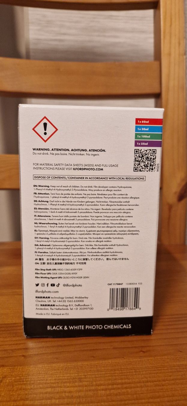 Ilford Laboratorio & Camera oscura: Ilford simplicity starter pack – Nuovo e nell'imballaggio originale da Fleurier venduto da Tortue26 2