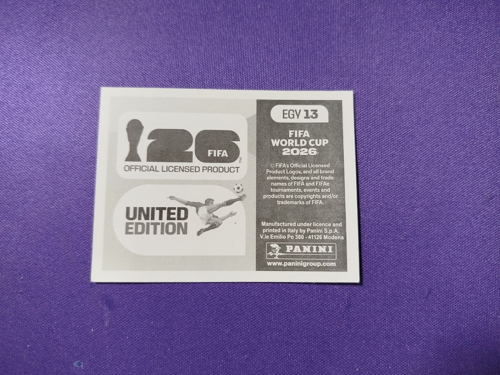 Panini Carte collezionabili: Panini 2026, Egypt, EGY 13 – Nuovo e nell'imballaggio originale da Saas-Almagell venduto da Htwseller 1