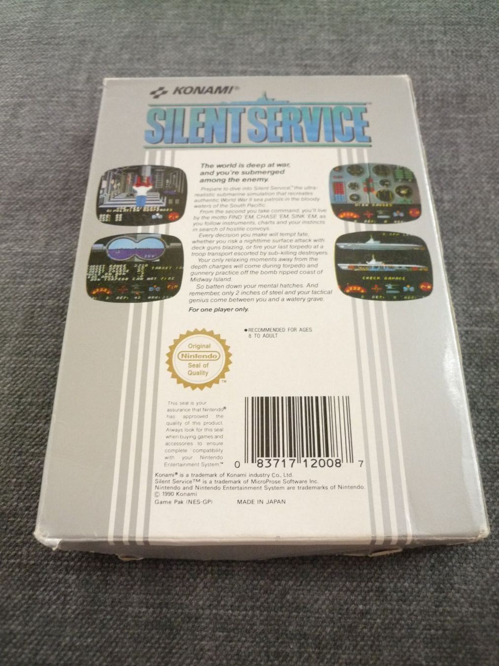 Nintendo Giochi: Silent Service OVP NES Nintendo – Usato da Dietlikon venduto da NESFEVER 1