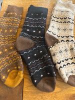3x Kuschelsocken - flauschig weich-Wohlfühlen- Zeit für Dich