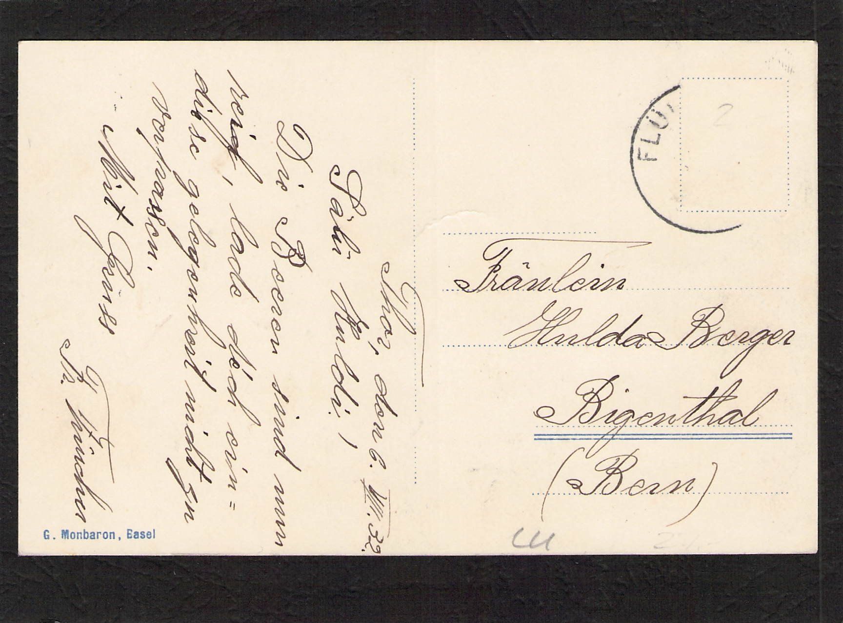 Cartoline postali: Flühli LU , gel. 1932 – Usato da Reichenburg venduto da Pipo-67 1