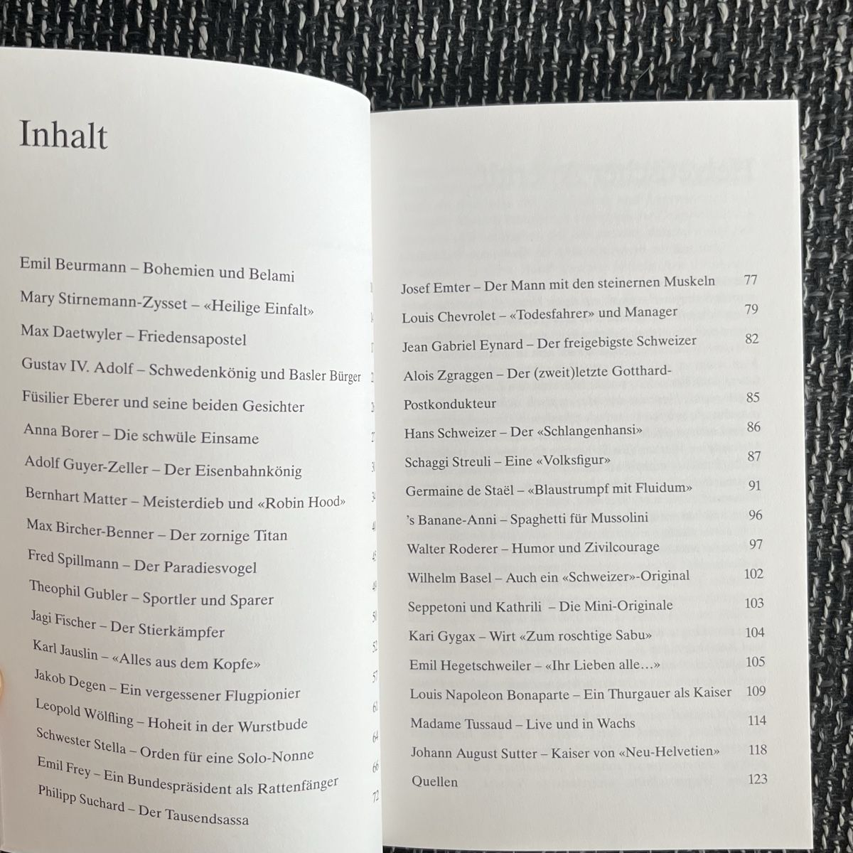 Libri: Schweizer Originale – Usato da Schwyz venduto da rs-trend 2