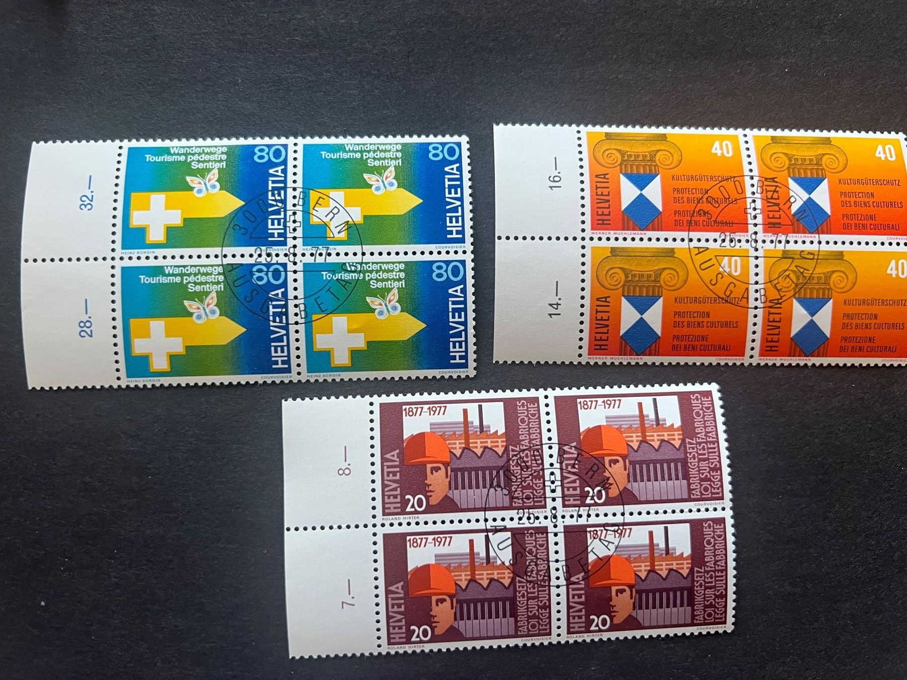 Tutti i francobolli: CH  1977 Viererblock FDC  Luxus  (4434) – Usato da Hinwil venduto da Sidi4