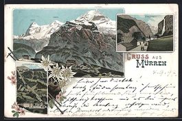 Litho Mürren, Mürrenbahn, Staubbach, E