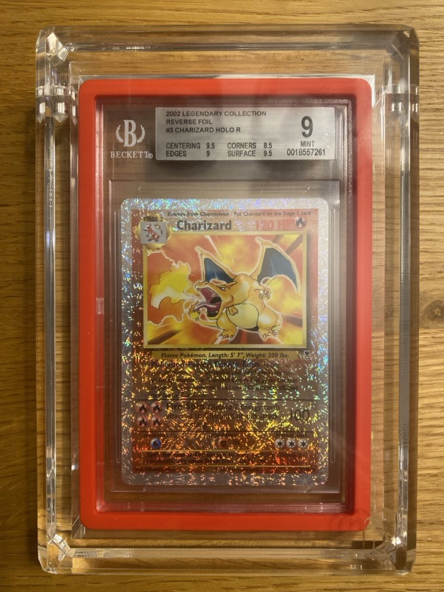 Pokemon Legendary Collection Charizard Reverse Holo BGS 9 (Neu (gemäss ...