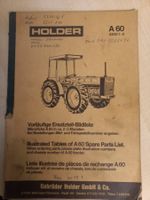 Oldtimer Traktor Holder A60 Ersatzteilliste mit Bilder