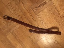 Ledergürtel braun, Breite 3.4 cm, Länge 110 cm, neuwertig
