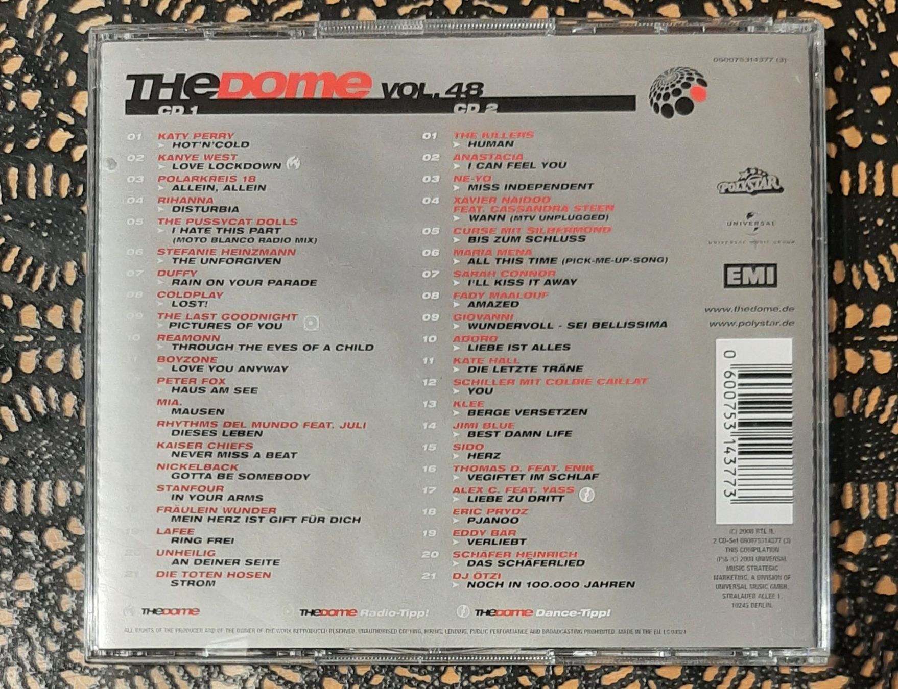 CD: The Dome Vol. 48, Doppel-CD 2008, Hit Compilation, Sampler – Usato da Amriswil venduto da Celini3 1
