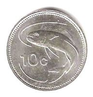 Münze 10 Cents 1991 Malta