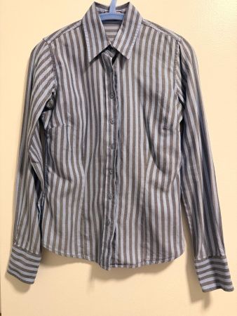 Thomas Pink Chemise Femme EUR 32 Bleu Ciel Rayures Jermyn St