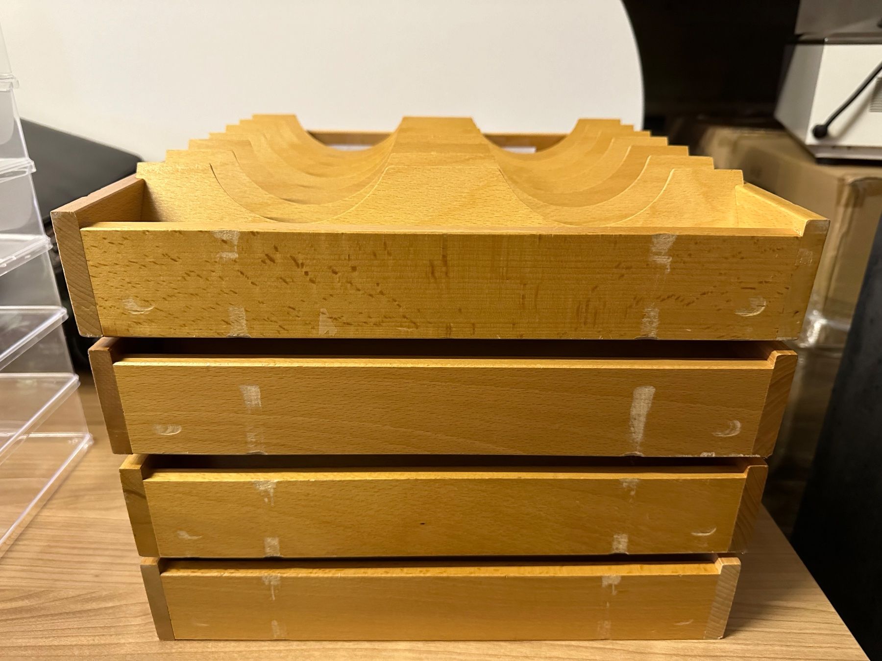 Articoli in legno: 4 Holz-Sortierkisten 34x34cm – Nuovo (secondo la descrizione) da Necker venduto da liq24 1