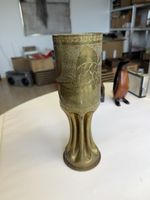 Grabenarbeit Vase 1917 Trench Art Erster Weltkrieg SMI