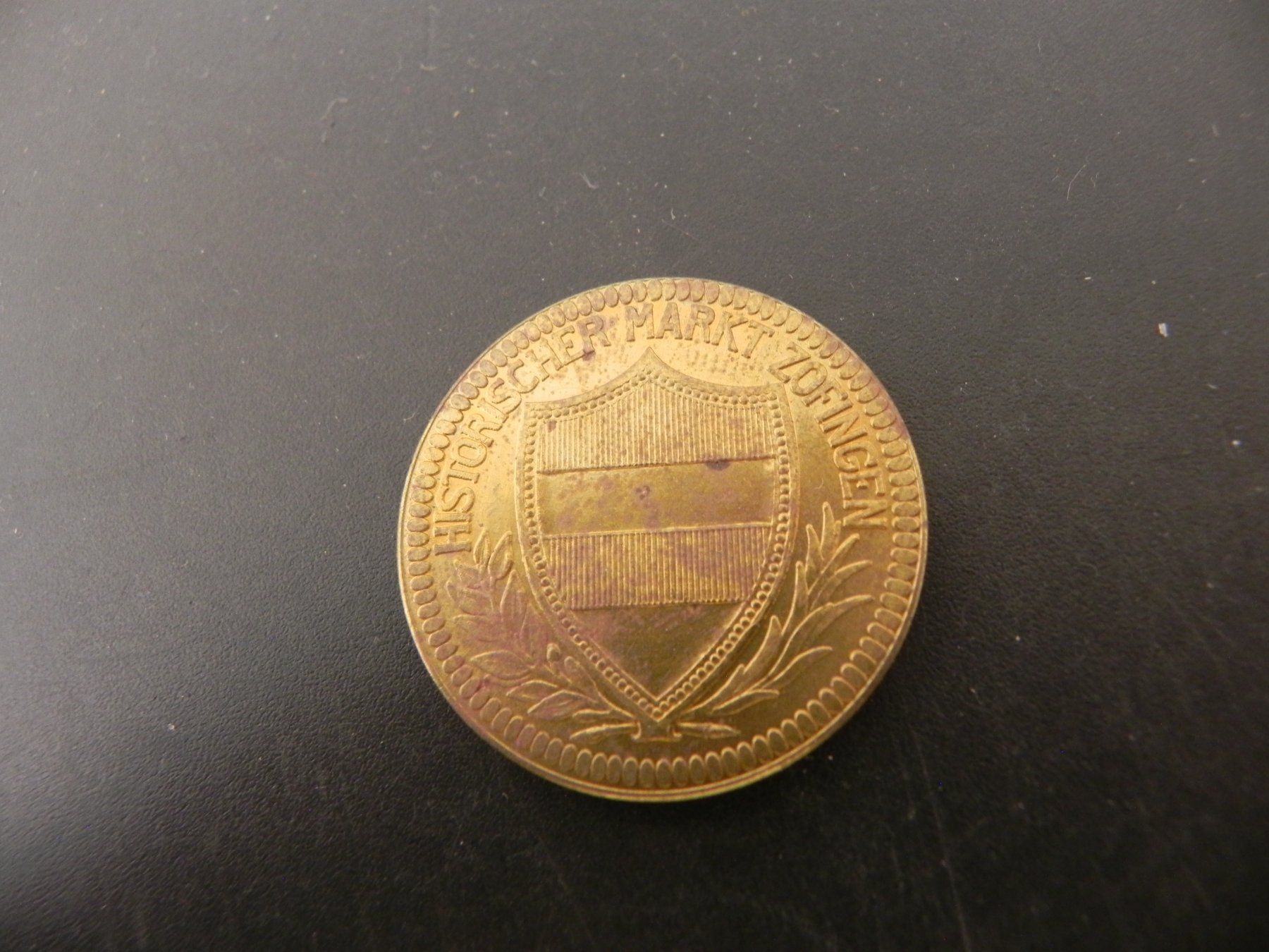 Medaillen: Medaille Zofingen 1 Taler 1987 – Gebraucht aus Biel/Bienne von Gogolozi 1