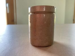 Vintage Apotheker Keramik Dose, braun, perfekt als Deko