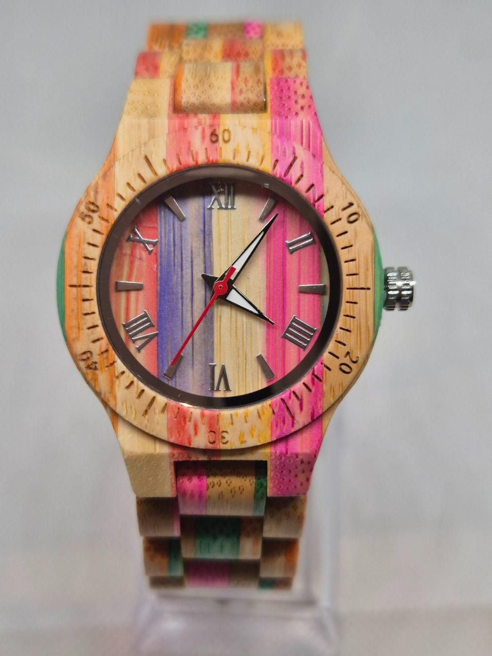 Orologi: Holzuhr Damen Bunt NEU OVP / Orologio Legno Donna Nuovo – Nuovo e nell'imballaggio originale da Losone venduto da bal_gfp6