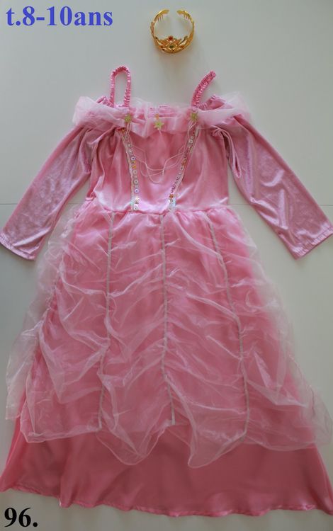 Robe blanche et rose pour bébé fille chez DM'Sports