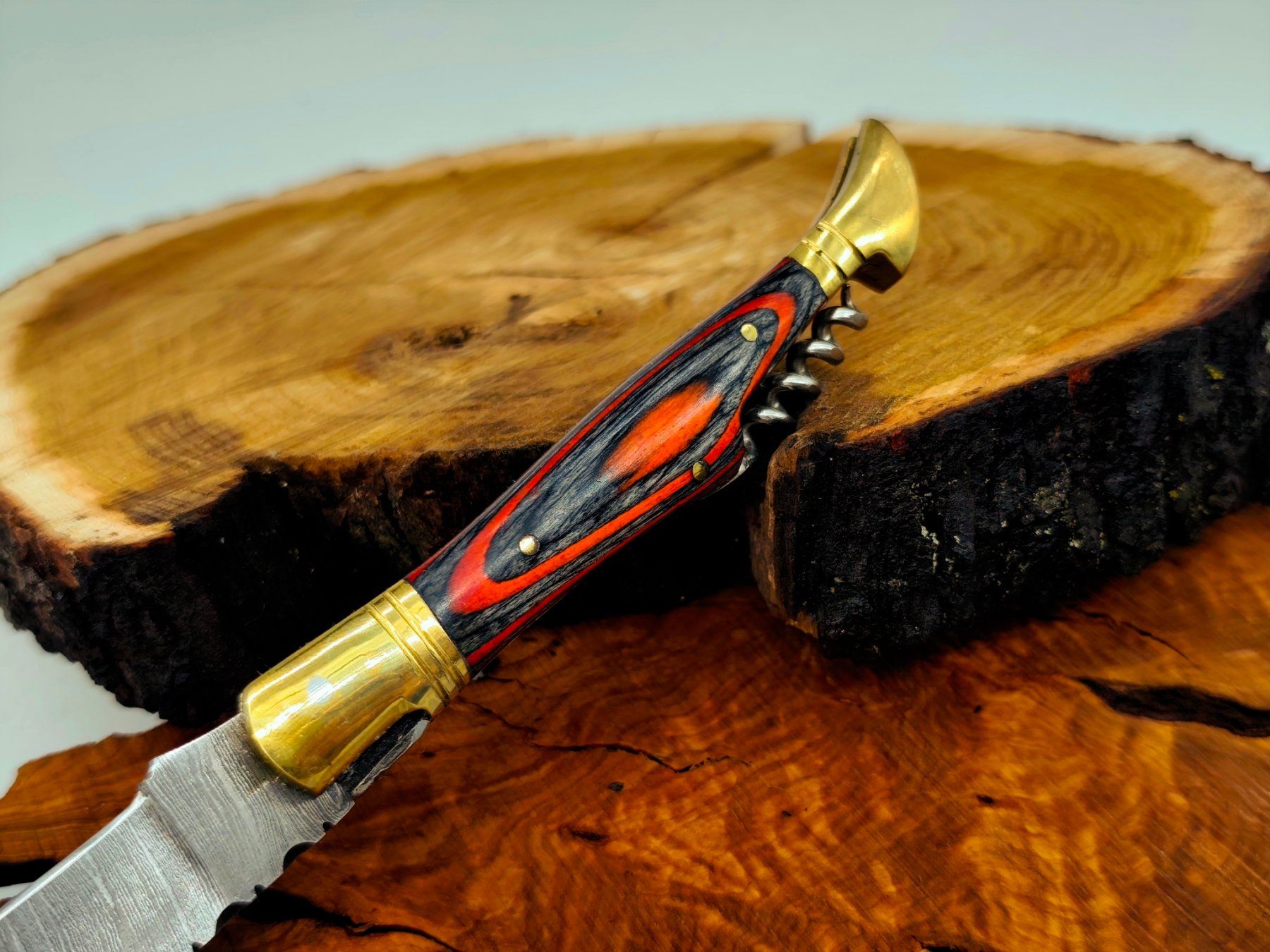 Accessori: Laguiole Damast Messer Klappmesser echtes Damastmesser – Nuovo e nell'imballaggio originale da Arlesheim venduto da Premius_1 5