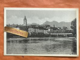 Alte Ansichtskarte von Olten, Partie auf die Altstadt!