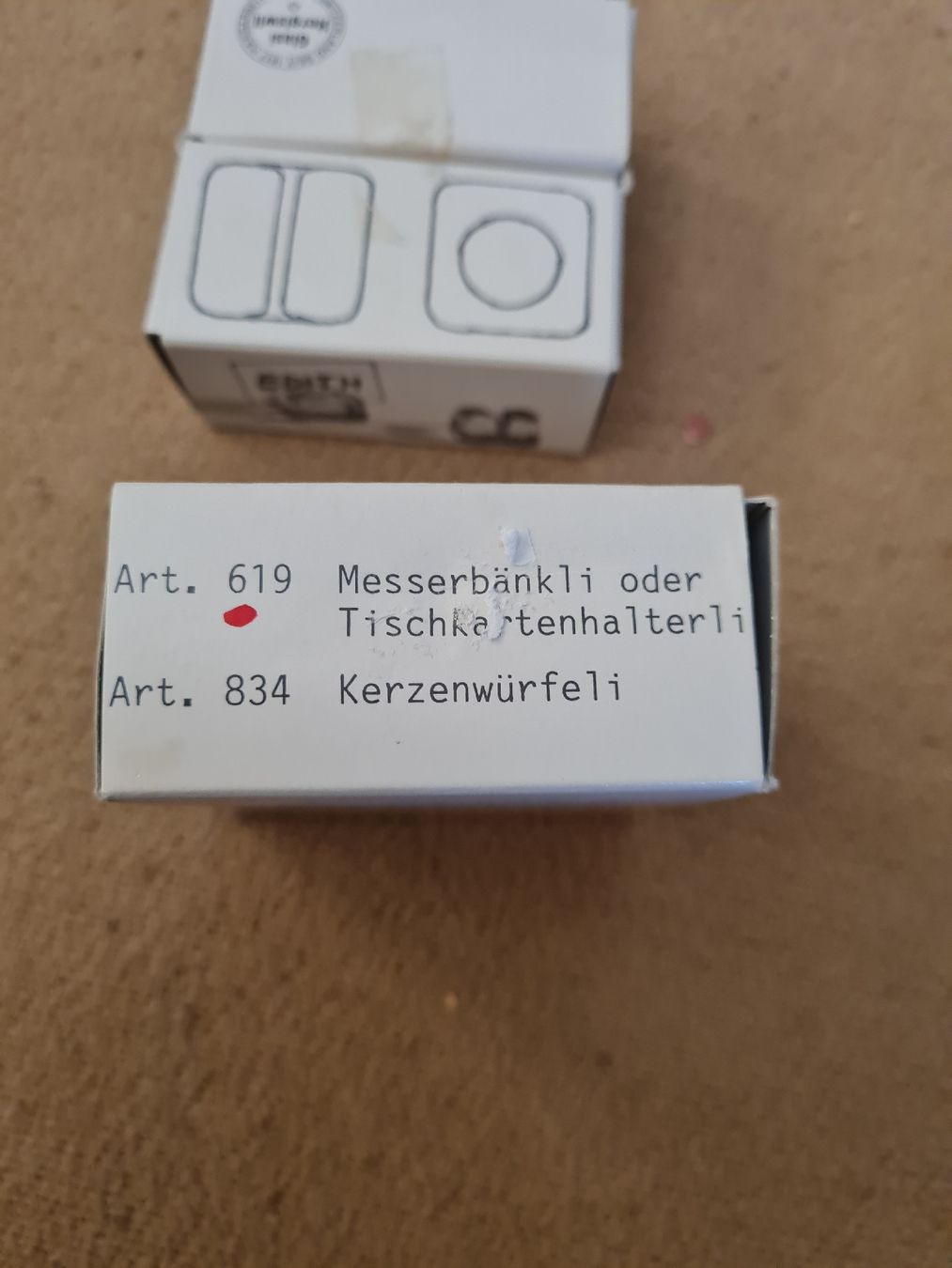 Glasi Hergiswil Tutte le decorazioni: Glasi Hergiswil Messerbaenkli – Nuovo e nell'imballaggio originale da Münsingen venduto da Cuci31 2
