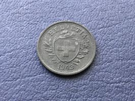 1 Rappen 1943 ungereinigt
