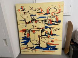 Grosses Gemälde by physt 100 x 120 cm