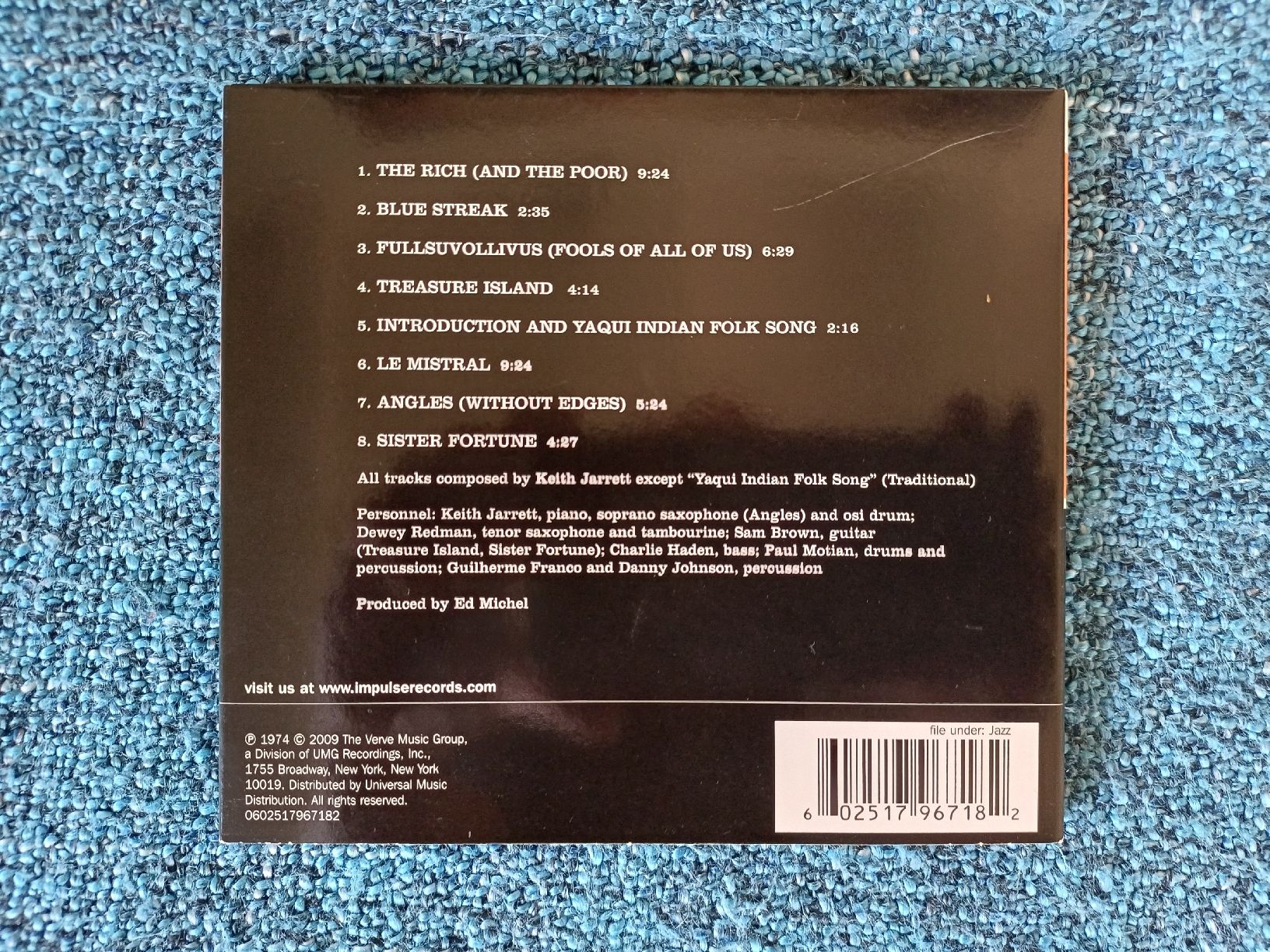 CD: Keith Jarrett "Treasure Island" CD – Nuovo e nell'imballaggio originale da Begnins venduto da Drastic-Sound 1