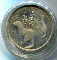 Silbermünze 500 Lire "Europäische Iltis". 835/1000