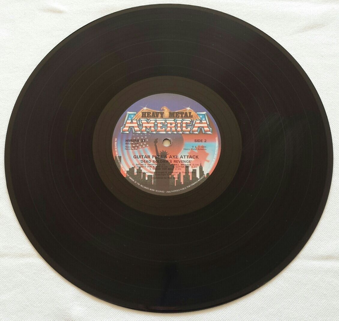 Vinyles: Guitar Pete's Axe Attack - Dead Soldiers - 1985  First Press – D'occasion à Uster par Zardodel 3