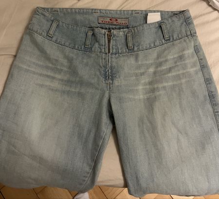 y2k low waist/tiefe Take Two Jeans, Schlaghose/ flare