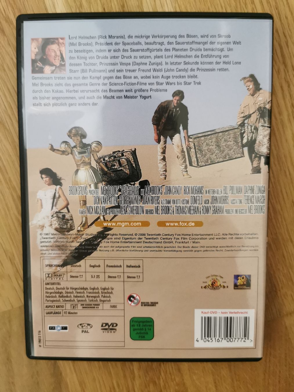 Tutti i DVDs: Soaceballs - DVD – Usato da Arnegg venduto da michik999 1