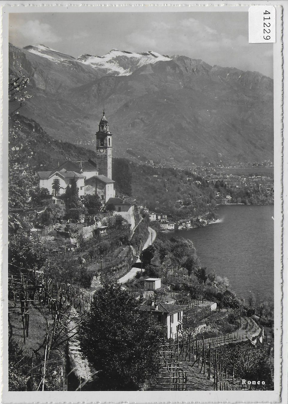 Cartoline postali: Ronco - Vue generale – Usato da Ettingen venduto da Kartenplanet