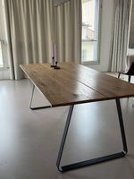Holztisch mit Metallbeinen - 200 x 94.5 cm