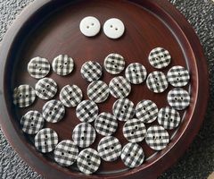 Vichy Karo Knöpfe *50 Stück*Neu*