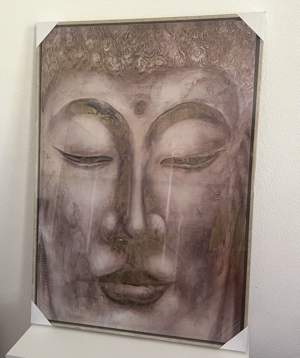 Foto & Immagini: Leinwandbild Buddha mit Holzrahmen - 69 x 96,5 cm – Nuovo e nell'imballaggio originale da Stein am Rhein venduto da Moons_of_Saturn 3