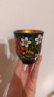 Vintage Holzbecher Russische Malerei