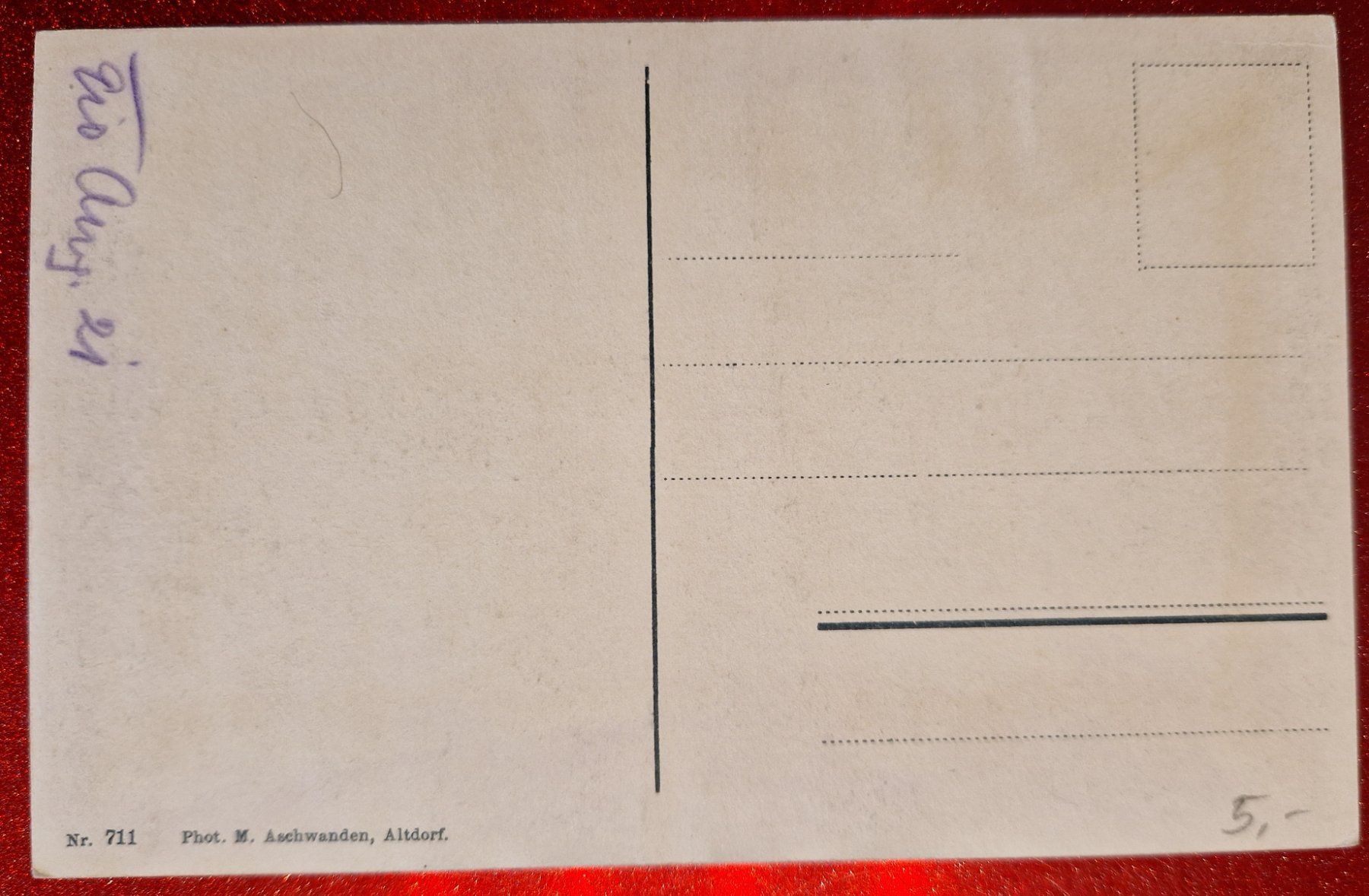 Cartes postales: Oberalpsee 1921 – Neuf (Voir description) à Melchnau par Fishel 1