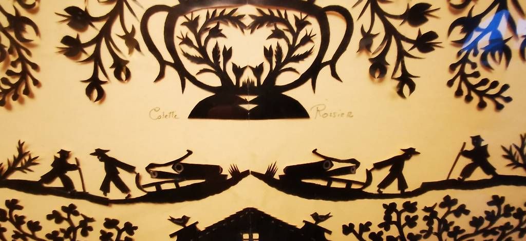 Dipinti: Oeuvre originale de Colette Rossier "La Désalpe" 1997 – Usato da Genève venduto da jon_7lc5 1