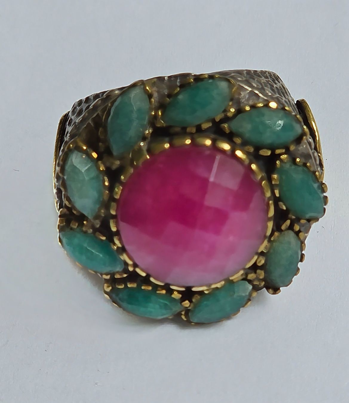 Bagues: Rubin Smaragd Fingerring – Neuf (Voir description) à Zürich par adriben 2