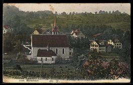AK Morschach, Kirche im Ortsbild