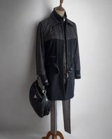 PRADA Mantel 2 Teiler Wolle / Leder / Nylon Size IT 40 CH 36