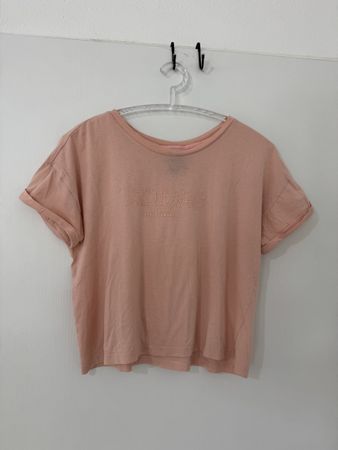 Adidas T-Shirt Rosa Grösse M boxy fit over top