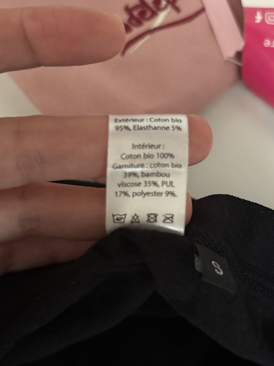 Altra biancheria intima: Culotte menstruelle Adelephi noir taille S état neuf – Nuovo e nell'imballaggio originale da Lausanne venduto da LILI0125 2
