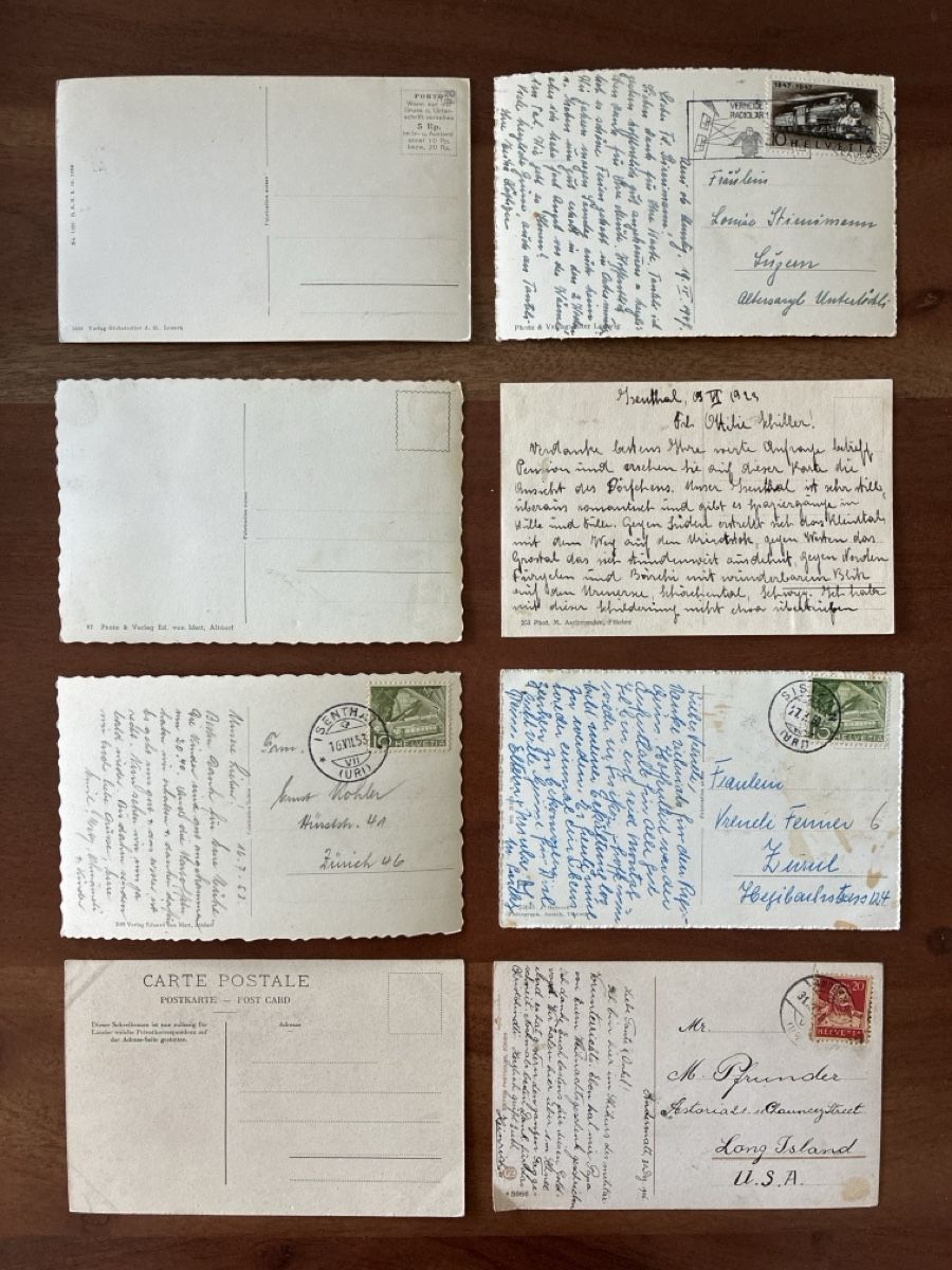 Cartoline postali: 15 Ansichtskarten Schweiz diverse von Kt. Uri – Usato da Oftringen venduto da Cla.vD.74 3