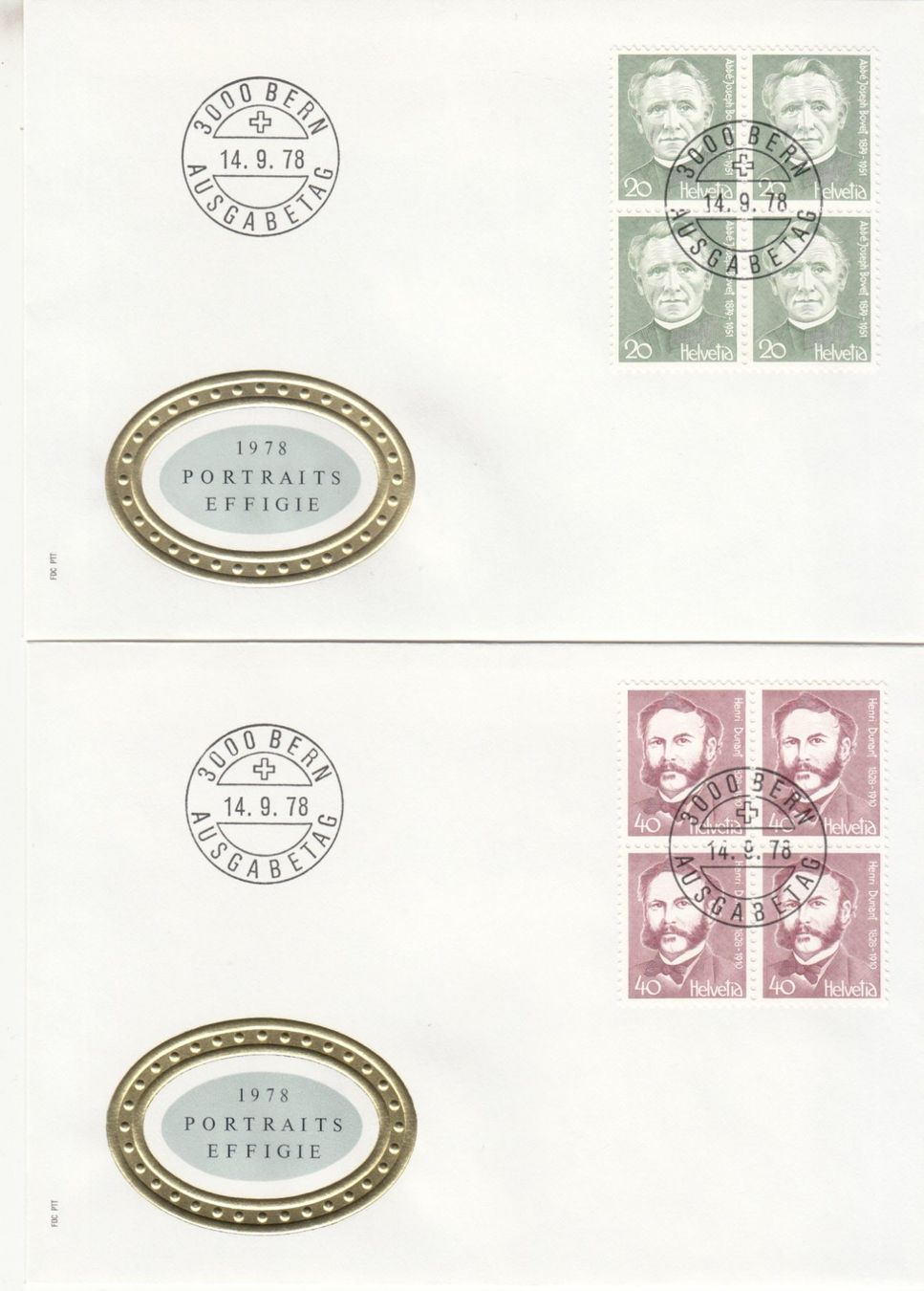 Tutti i francobolli: SBK 617 - 620 im 4er Block FDC – Usato da Bürglen TG venduto da StampGraf 1