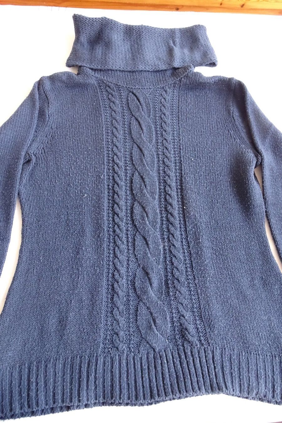 Maglioni & Felpe: Strick Pullover mit Rollkragen blau Gr. M – Usato da Strengelbach venduto da schmetterling20 1