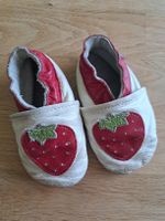 Lederfinkli Erdbeere Grösse 20 Hausschuhe, Lauflernschuhe 