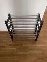 IKEA Schuhregal schwarz/silber, stapelbar