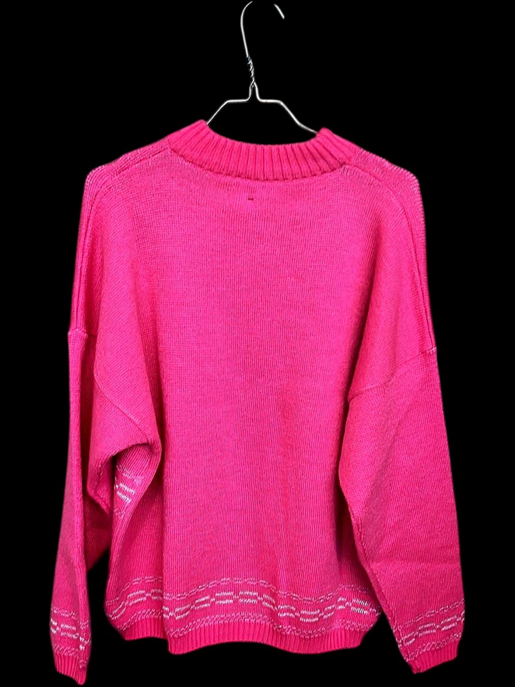 Maglioni & Felpe: Vintage Alta Maren Rosa Strickpullover mit Hundemuster - – Usato da Zug venduto da vinokilo 4