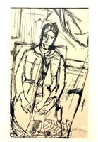 Alberto Giacometti, Vintage Lithographie - 1963