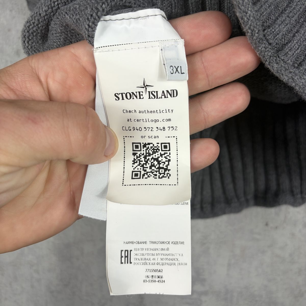 Stone Island Maglioni & Felpe: Pull col roulé Stone Island Gris - XXL – Nuovo (secondo la descrizione) da Hauterive NE venduto da Leo_o 8